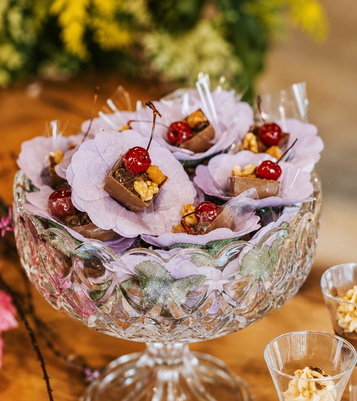 Doces em taça